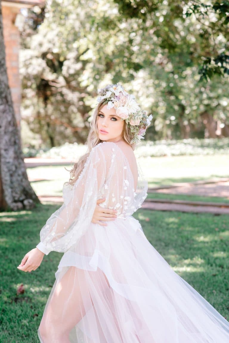 sheer-bridal-robe-with-floral-crown