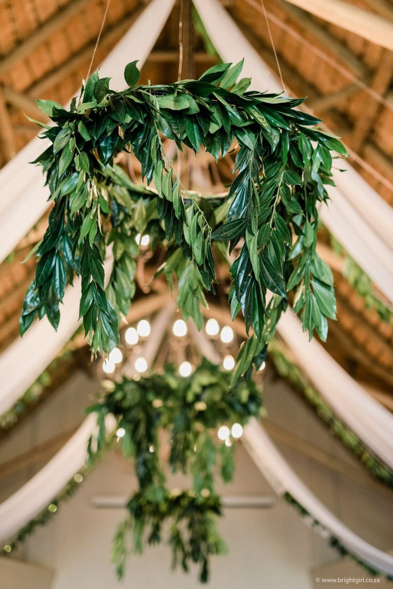 greenery-chandeliers