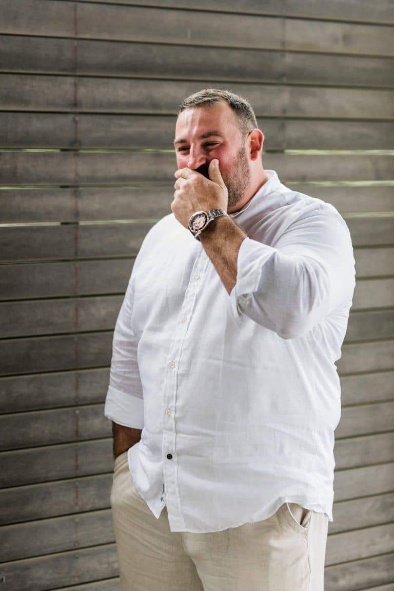 tropical-chic-wedding-first-look-groom