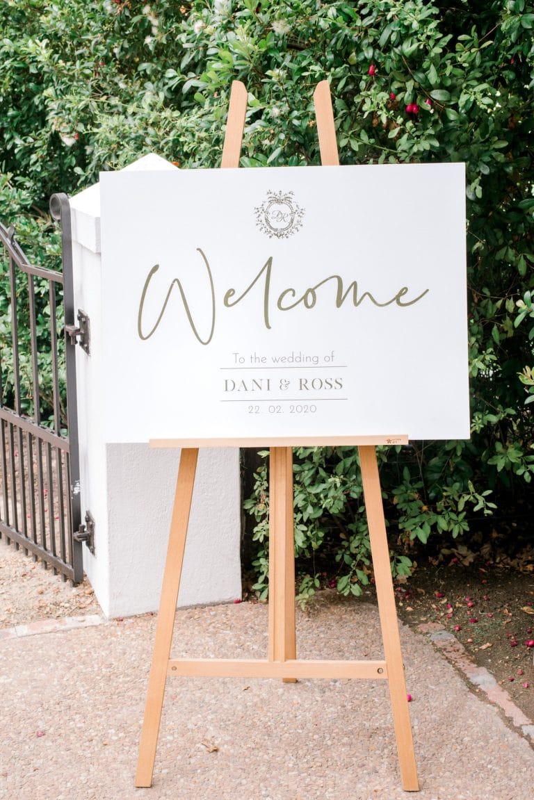 wedding welcome sign