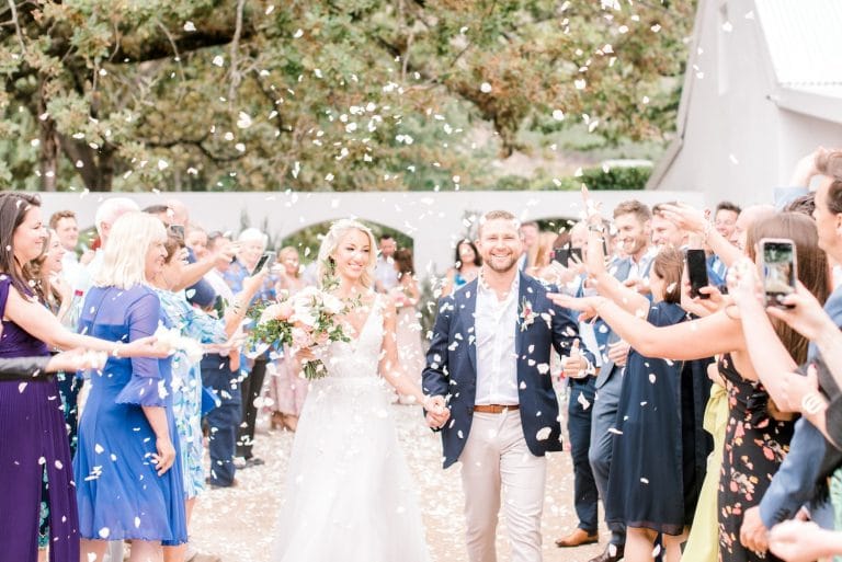 la paris wedding ceremony exit