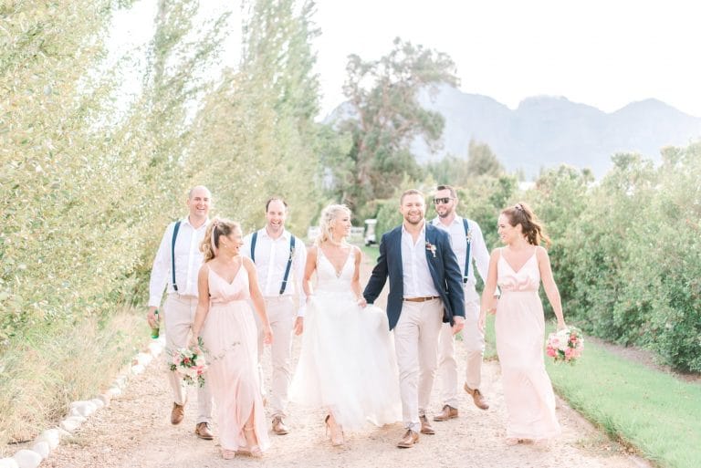 blush vera wang bridesmaid dresses