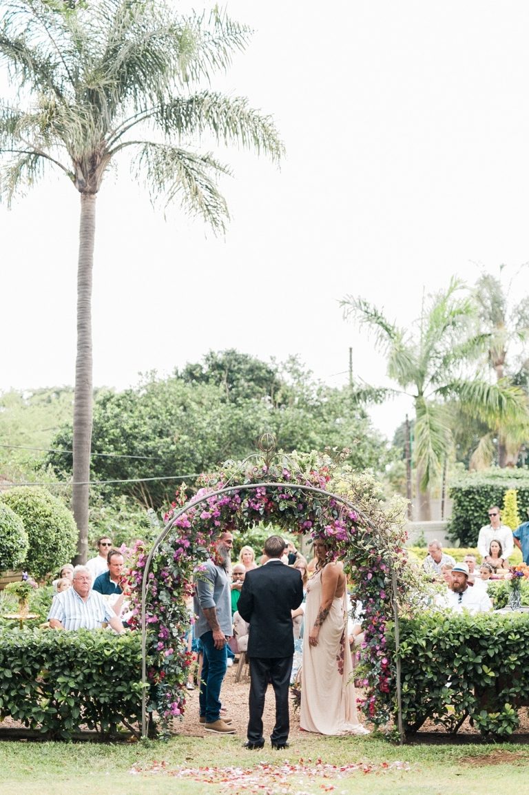 garden wedding ceremony Durban South Africa