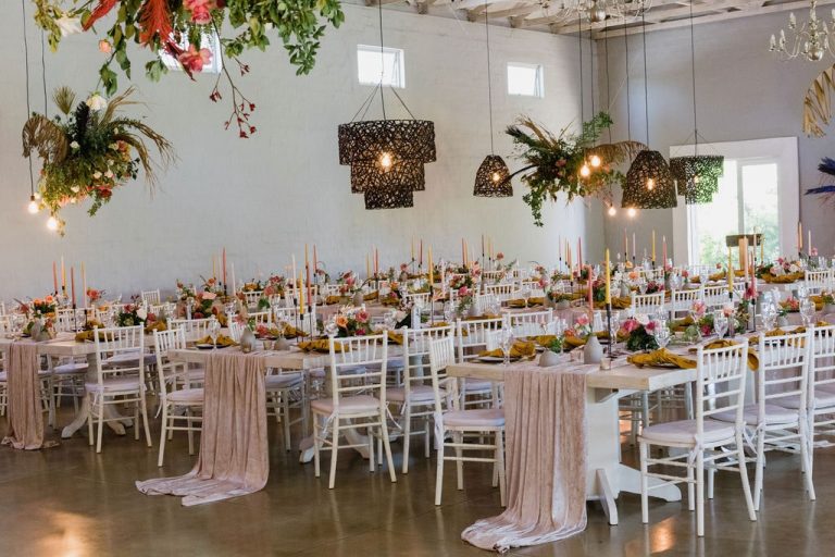 the groves wedding reception tables