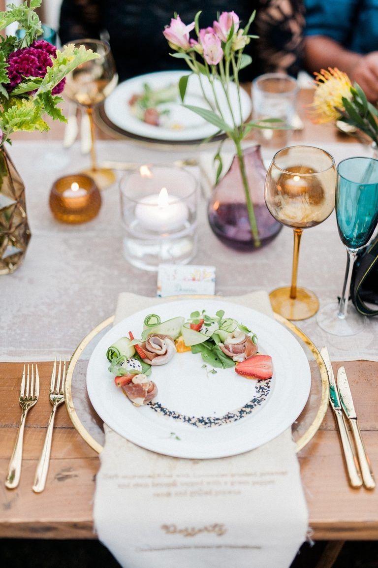 garden wedding reception catering