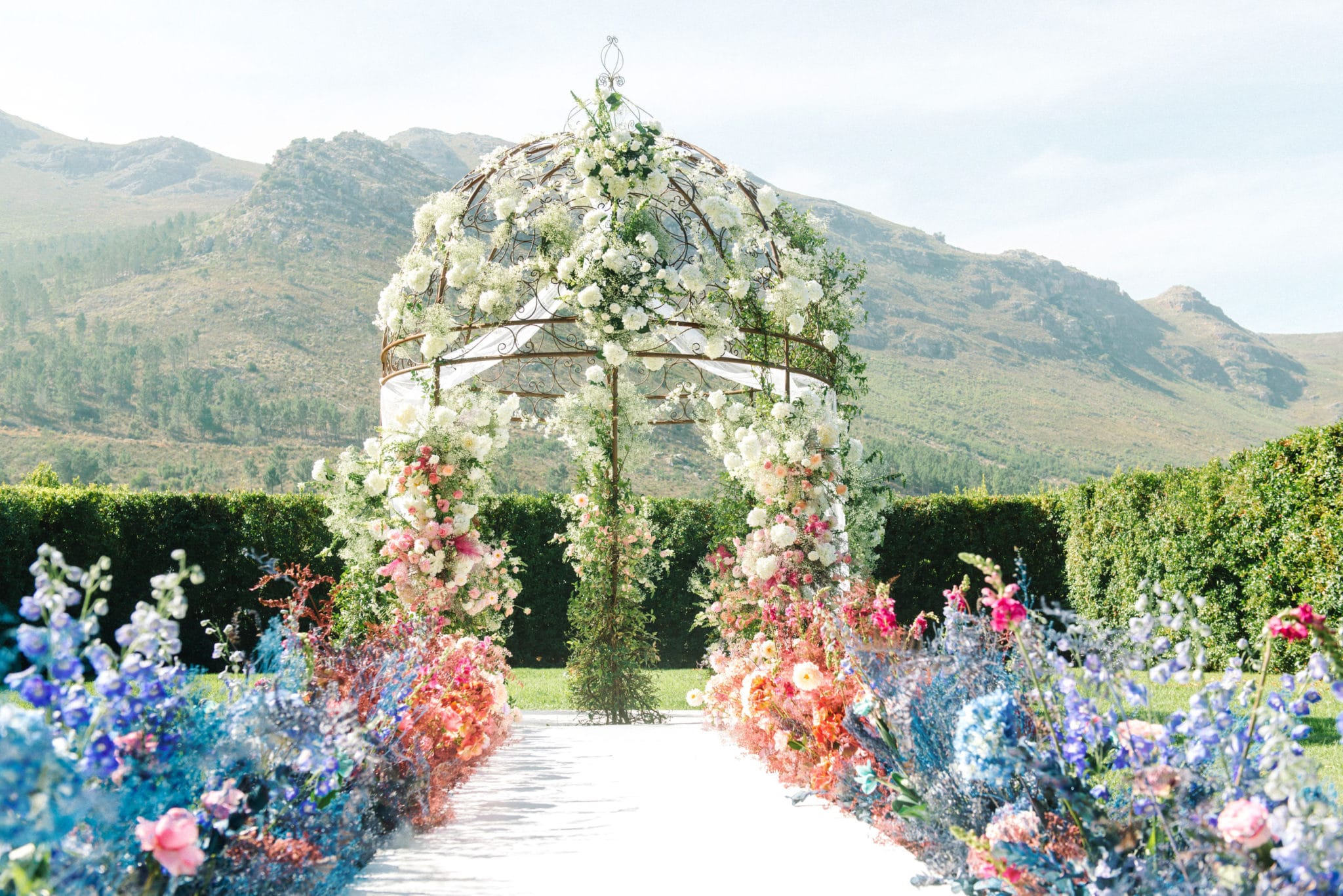 whimsical glamour destination wedding in Franschhoek