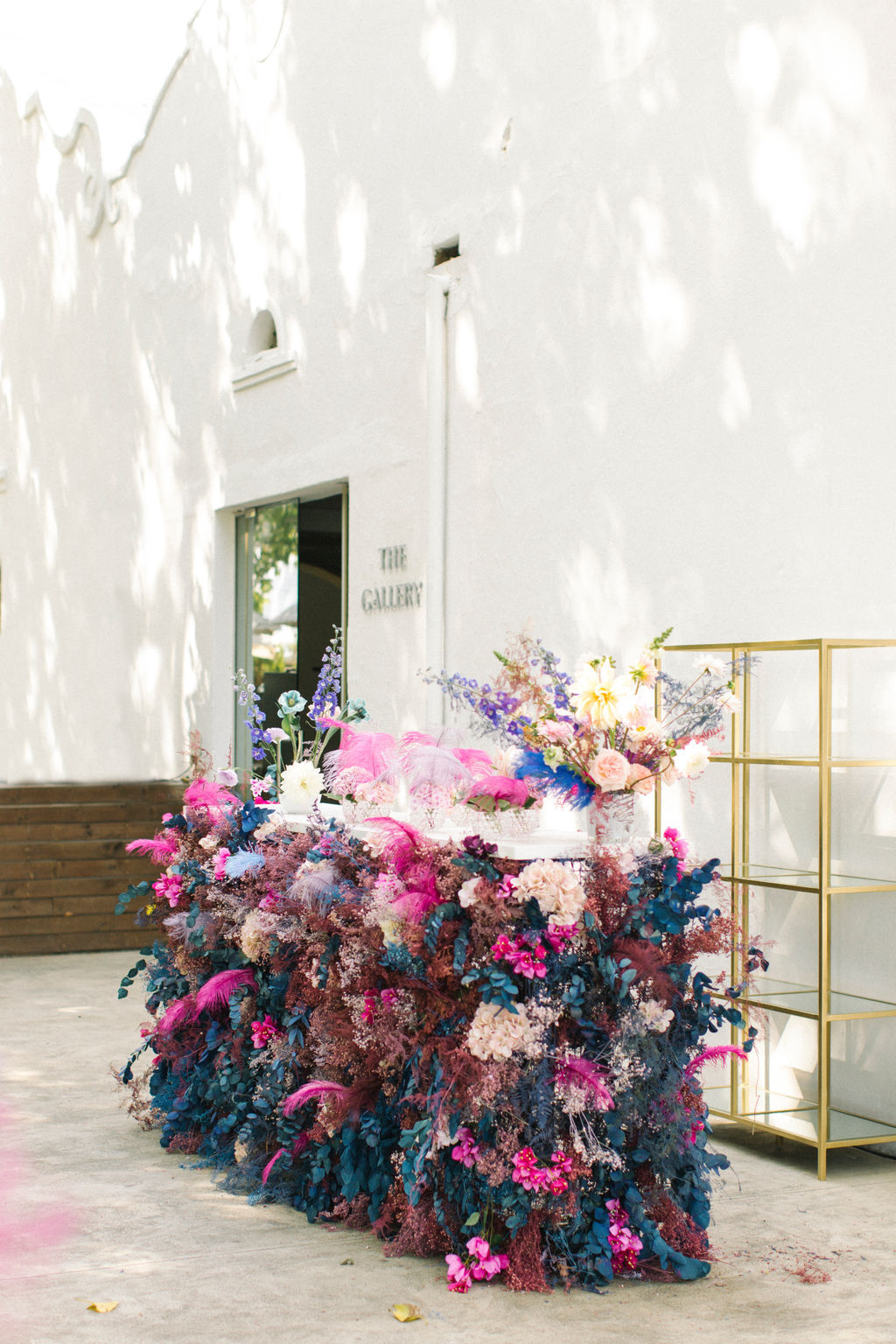 colourful wedding bar Annie Ludick and Kgolo Mthembu