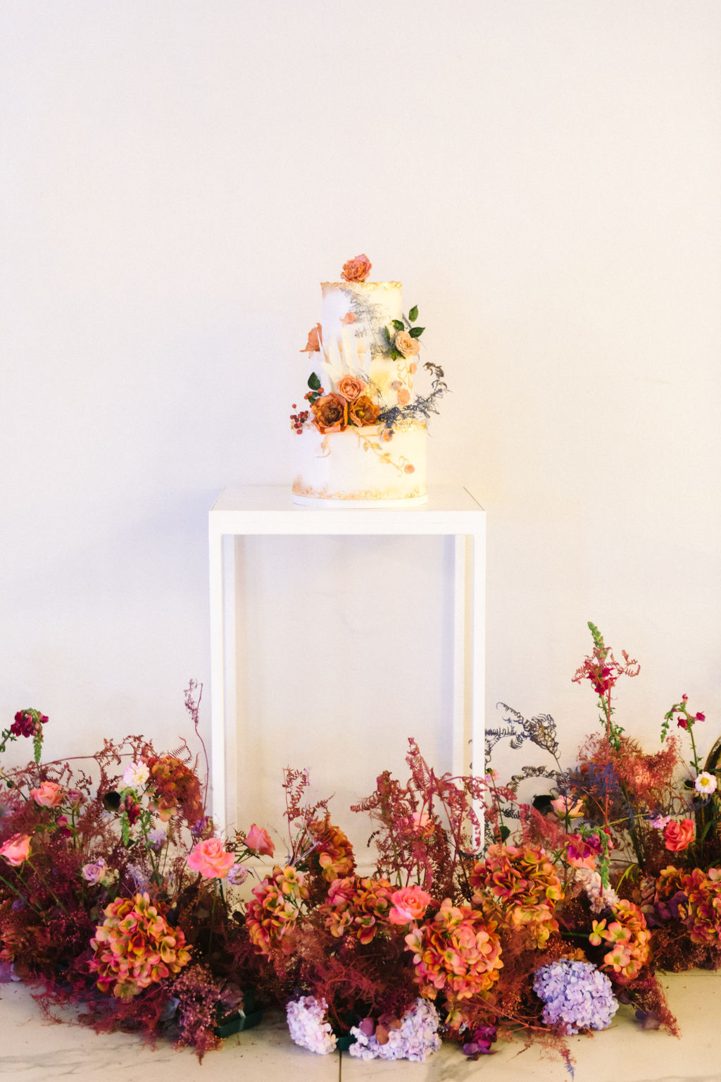 whimsical glamour wedding cake